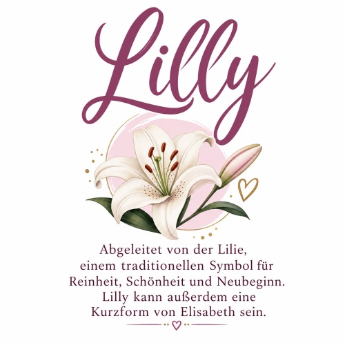 Tasse »Lilly – Bedeutung & Lilie«