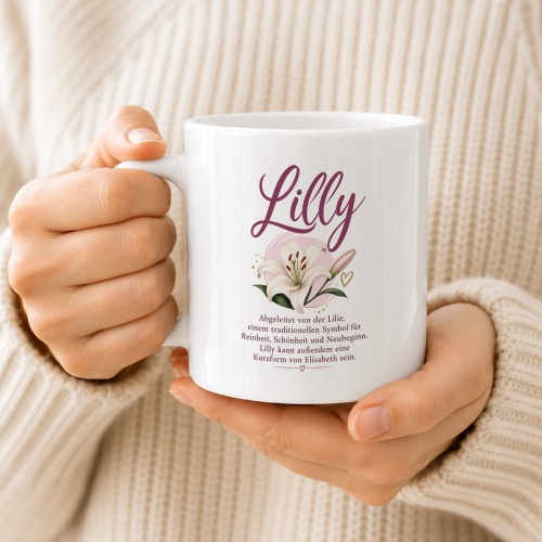 Tasse »Lilly – Bedeutung & Lilie«