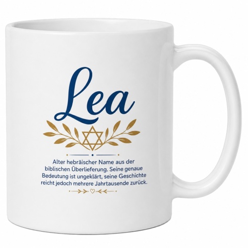 Tasse »Lea – biblischer Name &...