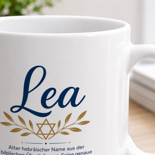 Tasse »Lea – biblischer Name & Bedeutung«