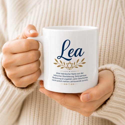 Tasse »Lea – biblischer Name & Bedeutung«