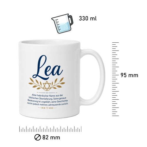 Tasse »Lea – biblischer Name & Bedeutung«