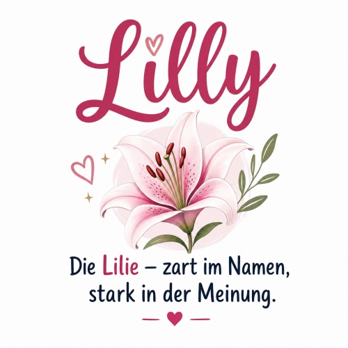 Tasse »Lilly – zart im Namen, stark in der...