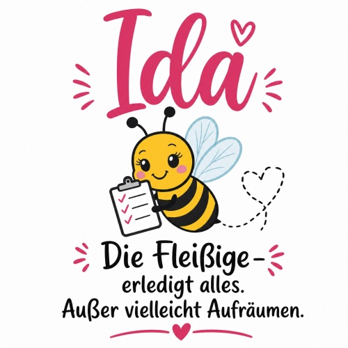 Tasse »Ida – Die Fleißige erledigt...