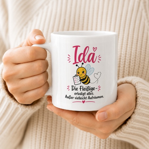 Tasse »Ida – Die Fleißige erledigt alles«