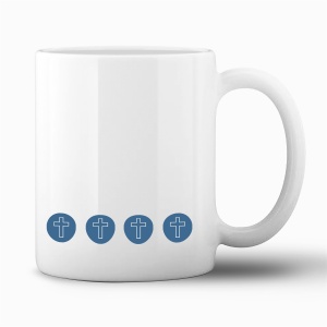 Tasse "Kreuze - Blau"