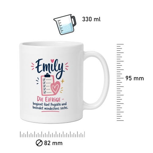 Tasse »Emily – Die Eifrige«