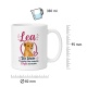 Tasse »Lea – Die Löwin, Chefin des Rudels«