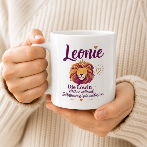 Tasse »Leonie – Die Löwin, Selbstbewusstsein inklusive«