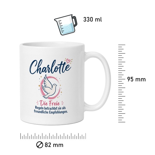 Tasse »Charlotte – Die Freie«