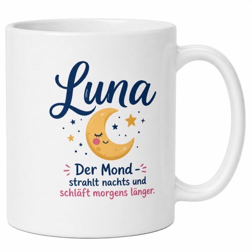 Tasse »Luna – Der Mond strahlt nachts«