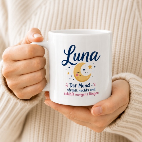 Tasse »Luna – Der Mond strahlt nachts«
