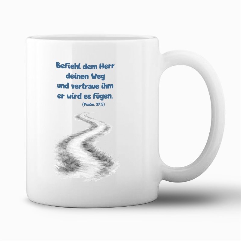 Tasse "Befiehl dem Herrn deinen Weg"