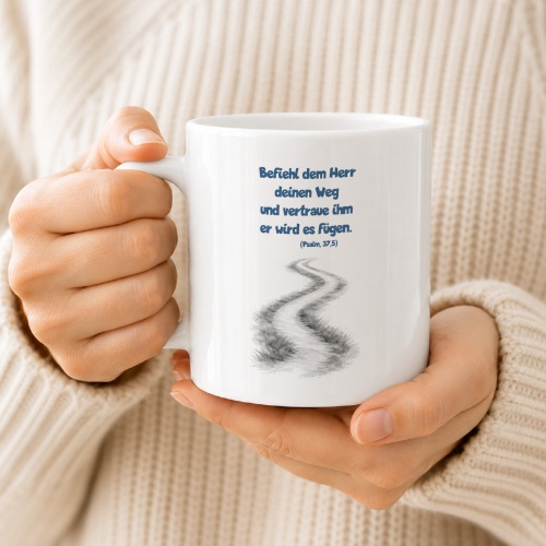 Tasse »Befiehl dem Herrn deinen Weg«