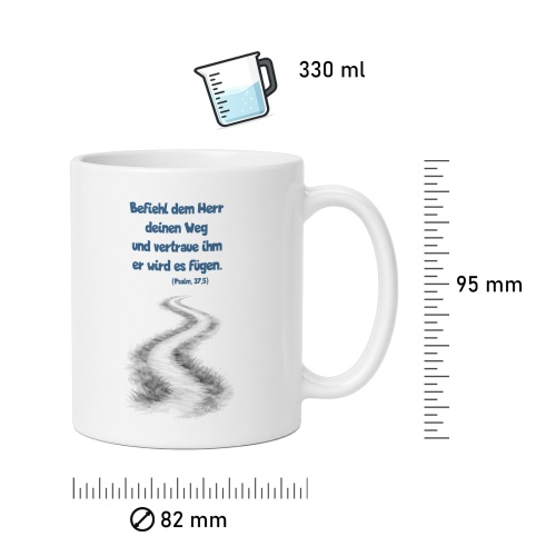 Tasse »Befiehl dem Herrn deinen Weg«