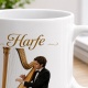 Tasse »Harfe – Sanft. Glanzvoll. Himmlisch.«