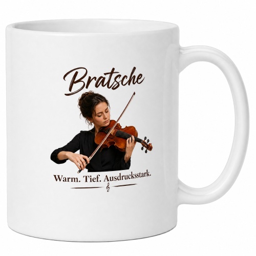 Tasse »Bratsche – Warm. Tief....