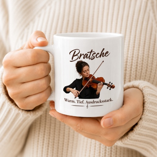 Tasse »Bratsche – Warm. Tief. Ausdrucksstark.«