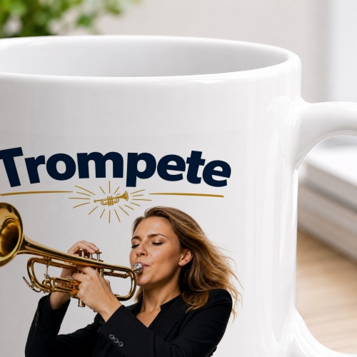 Tasse »Trompete – Klar. Strahlend. Kraftvoll.«