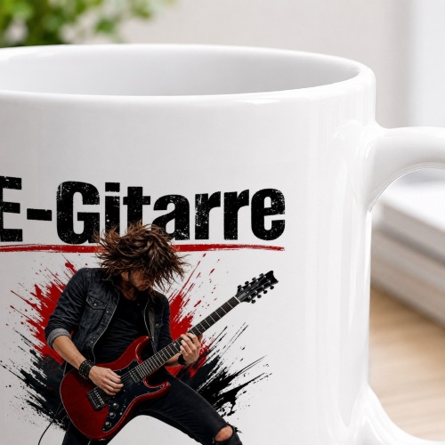 Tasse »E-Gitarre – Laut. Frei. Unverwechselbar.«
