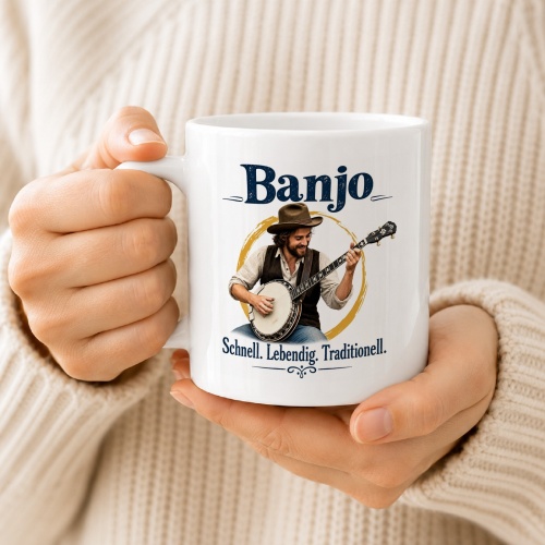 Tasse »Banjo – Schnell. Lebendig. Traditionell.«