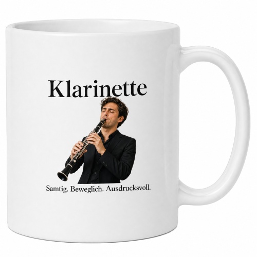 Tasse »Klarinette – Samtig. Beweglich....