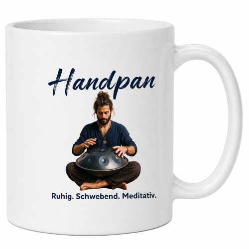 Tasse »Handpan – Ruhig. Schwebend....