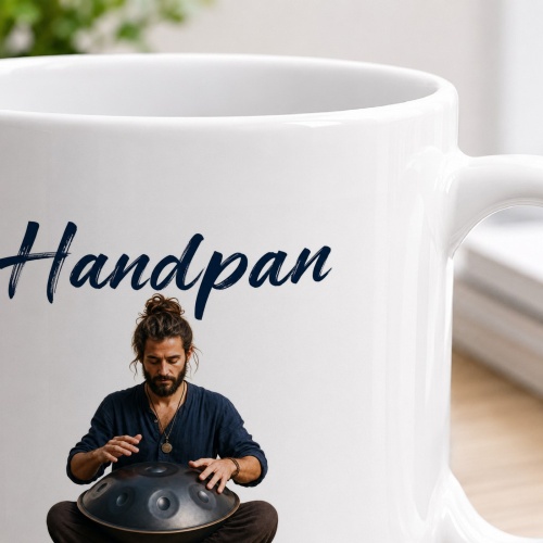 Tasse »Handpan – Ruhig. Schwebend. Meditativ.«