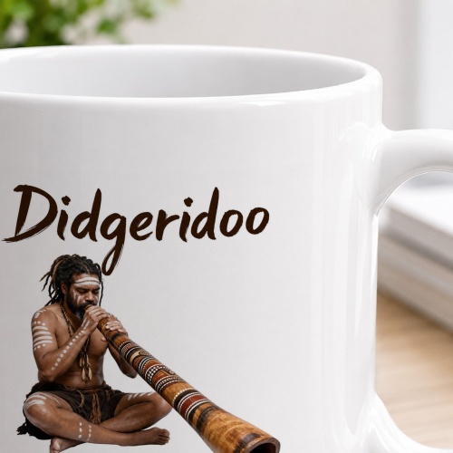 Tasse »Didgeridoo – Tief. Erdverbunden. Ursprünglich.«