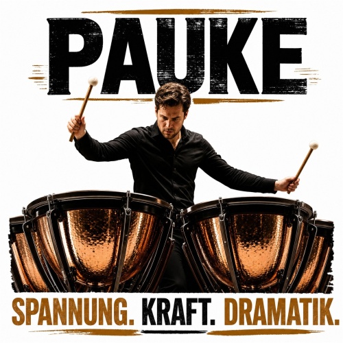 Tasse »PAUKE. Spannung. Kraft. Dramatik.«