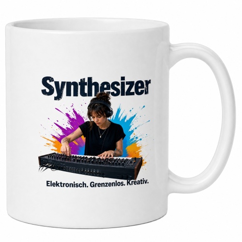 Tasse »Synthesizer. Elektronisch. Grenzenlos....
