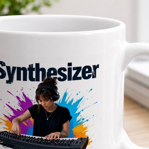 Tasse »Synthesizer. Elektronisch. Grenzenlos. Kreativ.«