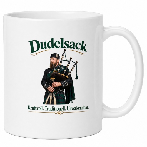 Tasse »Dudelsack – Kraftvoll. Traditionell....
