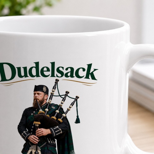 Tasse »Dudelsack – Kraftvoll. Traditionell. Unverkennbar.«
