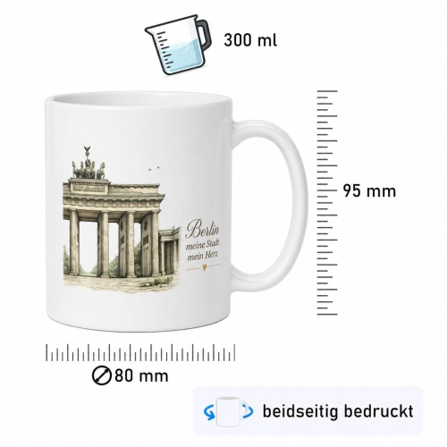 Tasse »Brandenburger Tor – Deutsches Wahrzeichen«