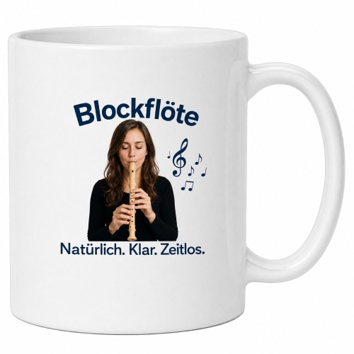 Tasse »Blockflöte – Natürlich....