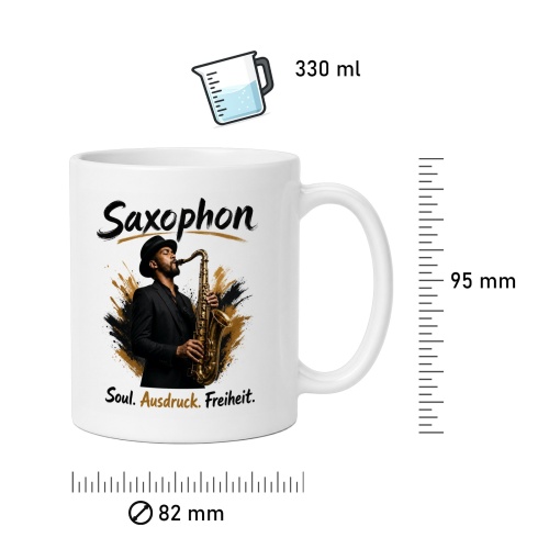 Tasse »Saxophon – Soul. Ausdruck. Freiheit.«