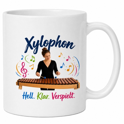 Tasse »Xylophon – Hell. Klar. Verspielt.«