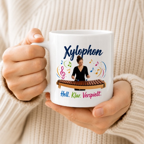 Tasse »Xylophon – Hell. Klar. Verspielt.«