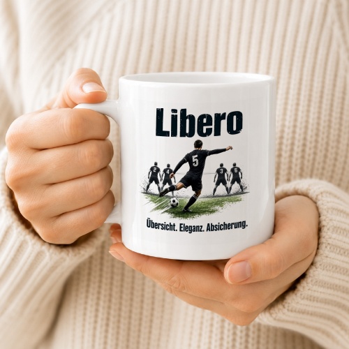 Tasse »Libero – Übersicht. Eleganz. Absicherung.«