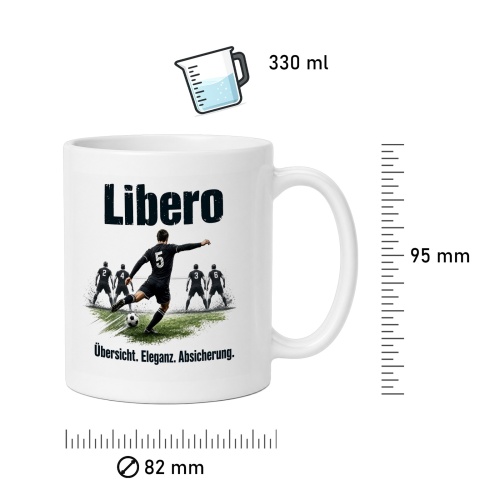 Tasse »Libero – Übersicht. Eleganz. Absicherung.«