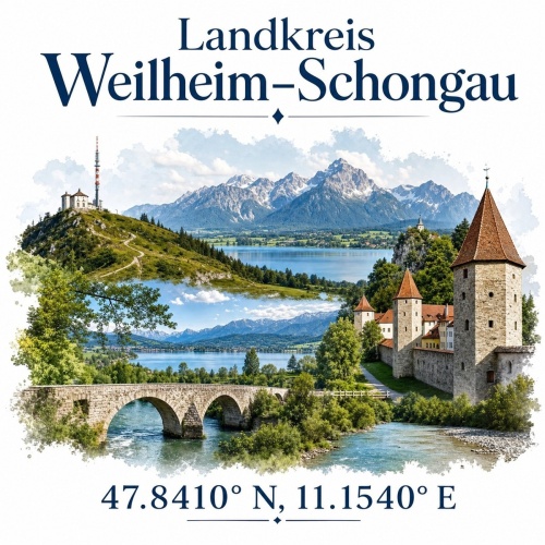 Tasse »Landkreis Weilheim-Schongau«
