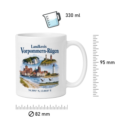 Tasse »Landkreis Vorpommern-Rügen«