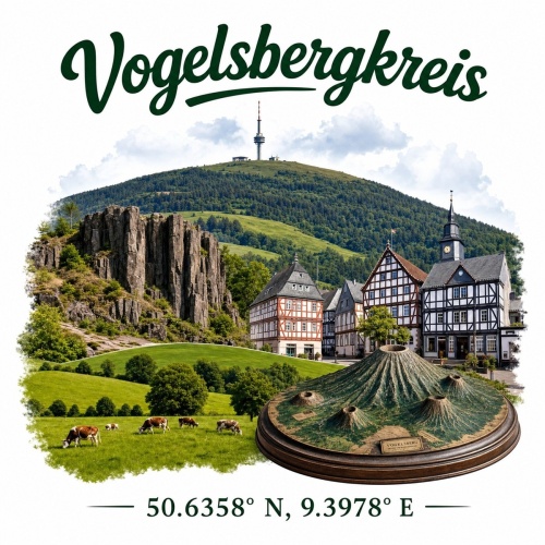 Tasse »Vogelsbergkreis Sehenswürdigkeiten«