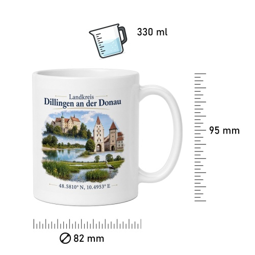 Tasse »Landkreis Dillingen an der Donau«