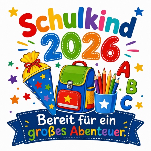 Tasse »Schulkind 2026 – Bereit für ein...