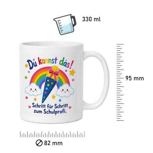 Tasse »Du kannst das! Schritt für Schritt zum Schulprofi«