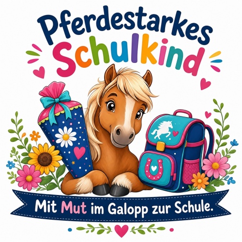 Tasse »Pferdestarkes Schulkind«