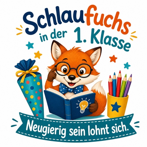 Tasse »Schlaufuchs in der 1. Klasse«