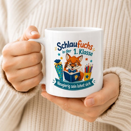 Tasse »Schlaufuchs in der 1. Klasse«